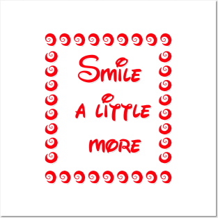 smile a little more Posters and Art